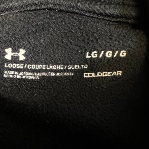 Under Armour Hoodie Gray Mens L Logo Loose Fit Pullover Activewear Sweatshirt - Picture 9 of 9